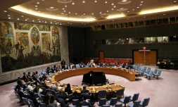 Le Conseil de sécurité de l'ONU, réuni le 18 septembre 2025 à New York, aux Etats-Unis