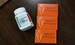 Des comprimés de mifépristone (Mifeprex) et de misoprostol, utilisés pour les avortements médicamenteux, le 17 juin 2022à Santa Teresa, au Nouveau-Mexique