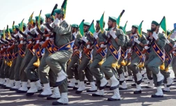 Photo de soldats iraniens lors de la parade militaire à Téhéran, le 22 septembre 2017.