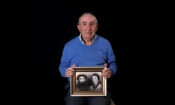 Szmul Icek, survivant du camp d'extermination nazi d'Auschwitz, le 8 décembre 2019 à Jérusalem