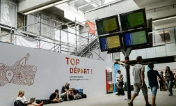 A la gare Montparnasse à Paris, le 30 juillet 2018