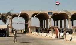 Le poste-frontière de Nassib, entre la Syrie et la Jordanie, le 14 août 2018