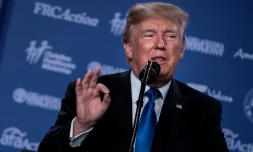 Le président américain Donald Trump à Washington, le 13 octobre 2017