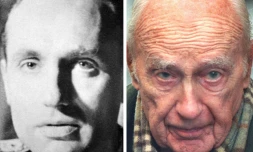 Montage de deux photos de Maurice Papon, l'une en 1998, l'autre datant de l'époque où il occupait les fonctions de secrétaire général de la préfecture de la Gironde