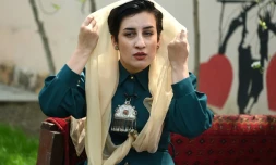 Farahnaz Forotan lors d'un entretien avec l'AFP Ă Kaboul, le 14 avril 2019