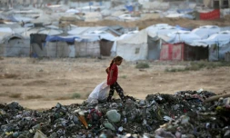 Un camp de réfugiés à Gaza le 21 septembre 2025