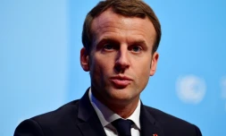 Le président français Emmanuel Macron à Bonn, en Allemagne, le 15 novembre 2017