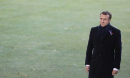 Emmanuel Macron au Mémorial de Thiepval dans la Somme, le 9 novembre 2018