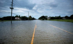 La ville de Huston au tTxas sous les eaux après le passage de la tempête Harvey, le 30 août 2018