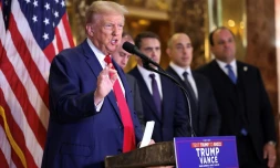 Donald Trump lors d'une conférence de presse à New York, le 6 septembre 2024