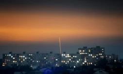 Un missile lancé depuis la région de Belgorod en Russie vers Kharkiv, en Ukraine le 7 janvier 2024