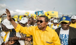 Jean Ping à Libreville, le 26 août 2016