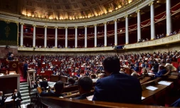 L'hémicycle de l'Assemblée nationale, le 4 juillet 2017