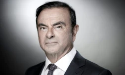 Carlos Ghosn le 12 septembre 2018 au siège de Renault à Boulogne-Billancourt 