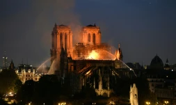 Notre Dame de Paris dans les flammes le 15 avril 2019