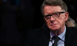 Peter Mandelson lors d'une conférence du parti travailliste à Liverpool le 26 septembre 2022