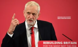 Le leader du parti travailliste Jeremy Corbyn, le 9 mai 2019 Ă Chatham