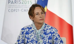 La ministre française de l'Ecologie Ségolène Royal, le 10 septembre 2015, au palais de l'Elysée à Paris