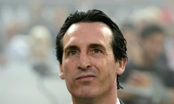L'entraîneur du PSG Unaï Emery lors d'un match à Bordeaux, le 22 avril 2018