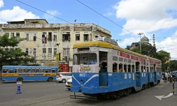 Le tramway de Calcutta, le 8 septembre 2024 en Inde