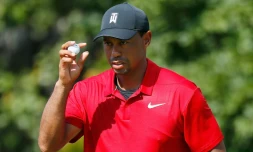 Tiger Woods, vainqueur du Tour Championship, son premier titre depuis cinq ans, le 23 septembre 2018 à Atlanta