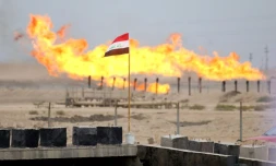 Champ de pétrole en Irak le 3 mars 2016