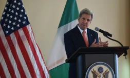 Le secrétaire d'état américain John Kerry à Sokoto, le 23 août 2016