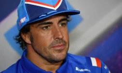 Le pilote espagnol Fernando Alonso au Castellet, France, le 21 juillet 2022