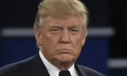 Le président des Etats-Unis Donald Trump, le 9 octobre 2016 à St Louis (Missouri)