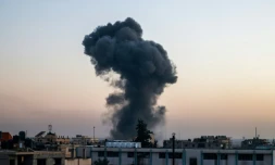 Bombardement israéliens sur Rafah, dans le sud de la bande de Gaza, le 4 avril 2024