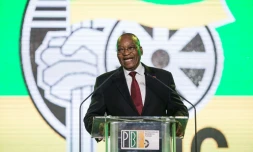 Le président Jacob Zuma à Johannesburg le 15 décembre 2017