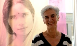 La présidente du Secours catholique Véronique Fayet, le 5 juin 2014 à Paris