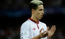 Samir Nasri, l'attaquant français de Séville, le 27 septembre 2016 lors du match face à Lyon