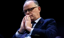 Édouard Philippe, maire du Havre et président du parti Horizons, le 11 avril 2026 à Paris