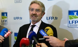 Le président de la LFP Frédéric Thiriez, le 21 septembre 2015 à Paris