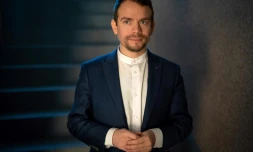 L'avocat Visinel Balan, orphelin dans la Roumanie de Ceausescu, à la tête de l'ONG "La voix des enfants abandonnés", le 17 décembre 2019 à Bucarest