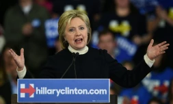 Hillary Clinton, le 9 février 2016 dans le New Hampshire