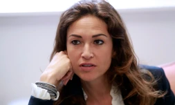 Karen Aiach fondatrice de la société biopharmaceutique LysogÚne, à Neuilly-sur-Seine (banlieue parisienne) le 2 août 2016