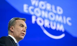 L'alors directeur-général du Forum de Davos, Børge Brende, le 22 janvier 2026 à Davos