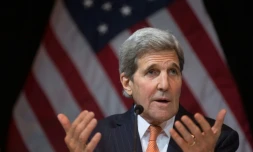 Le secrétaire d'Etat américain John Kerry, le 14 novembre 2015 à Vienne