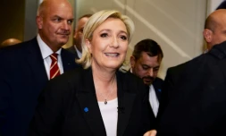 Marine Le Pen à Paris le 1er février 2017