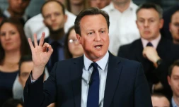 Le Premier ministre britannique David Cameron à Birmingham le 5 avril 2016