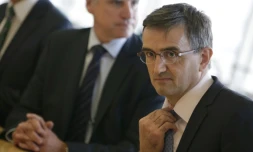 Le directeur des ressources humaines d'Air France, Xavier Broseta, à Paris le 6 octobre 2015