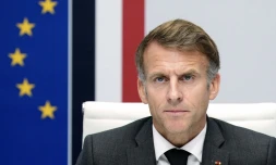 Emmanuel Macron lors d'un conseil de sécurité à Paris, le 22 octobre 2026