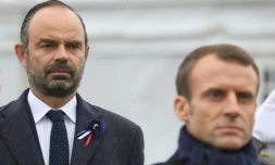 Le Premier ministre Edouard Philippe (à gauche) et le président Emmanuel Macron, le 11 novembre 2018 à Paris
