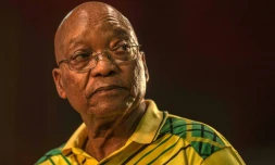 L'ex-président sud-africain Jacob Zuma à Johannesburg, le 16 décembre 2017