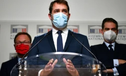 Le président du groupe parlementaire LREM, Christophe Castaner, le 30 novembre 2020 à Paris