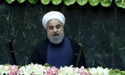Le président iranien Hassan Rohani, le 5 août 2017 à Téhéran