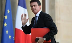 Le Premier ministre Manuel Valls arrive à l'Elysée le 15 novembre 2015 à Paris