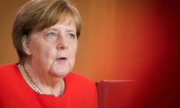 La chancelière allemande Angela Merkel le 30 mai 2018 à Berlin 